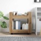 vidaXL Τροχήλατο Γραφείο Artisan Oak 60 x 45 x 60 εκ
