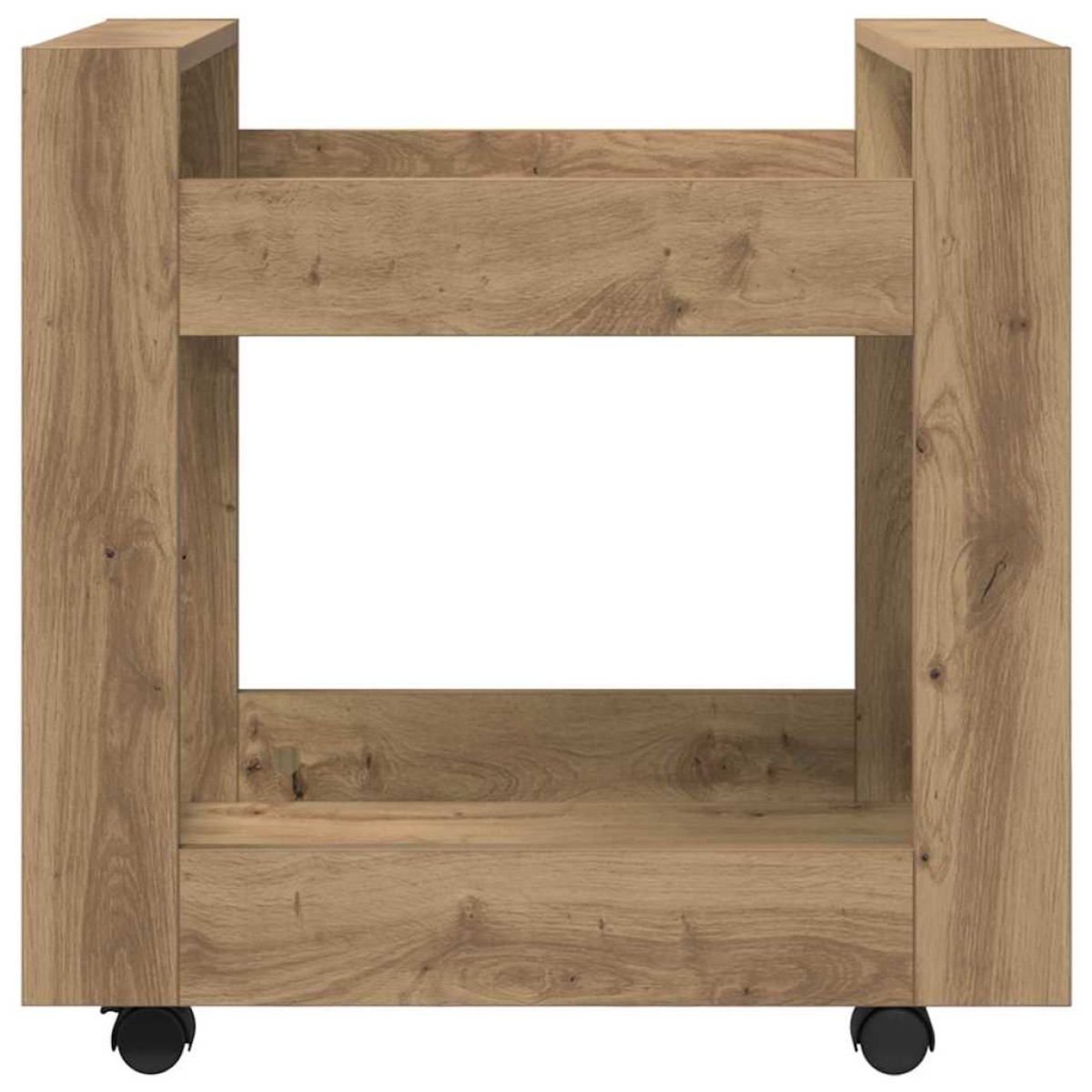 vidaXL Τροχήλατο Γραφείο Artisan Oak 60 x 45 x 60 εκ
