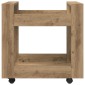 vidaXL Τροχήλατο Γραφείο Artisan Oak 60 x 45 x 60 εκ