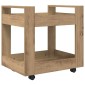 vidaXL Τροχήλατο Γραφείο Artisan Oak 60 x 45 x 60 εκ