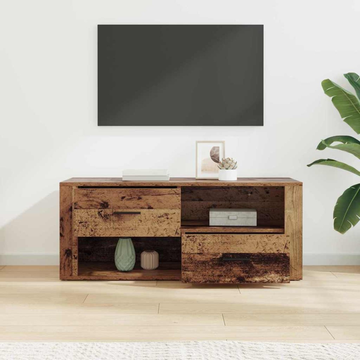 vidaXL Ντουλάπι TV 100 x 35 x 40 εκ Παλιό Ξύλο Επεξεργασμένο Ξύλο