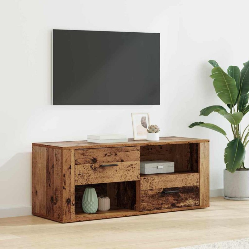 vidaXL Ντουλάπι TV 100 x 35 x 40 εκ Παλιό Ξύλο Επεξεργασμένο Ξύλο