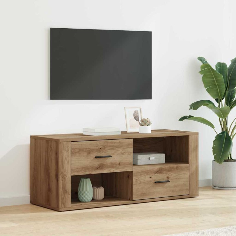 vidaXL Ντουλάπι TV 100 x 35 x 40 εκ Artisan Oak Επεξεργασμένο Ξύλο