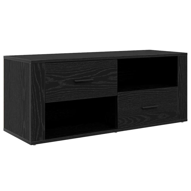 vidaXL Ντουλάπι TV 100 x 35 x 40 εκ Μαύρη Οξυά Επεξεργασμένο Ξύλο