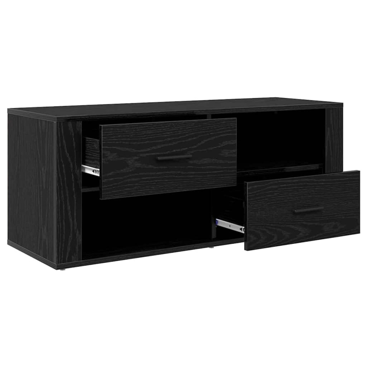 vidaXL Ντουλάπι TV 100 x 35 x 40 εκ Μαύρη Οξυά Επεξεργασμένο Ξύλο