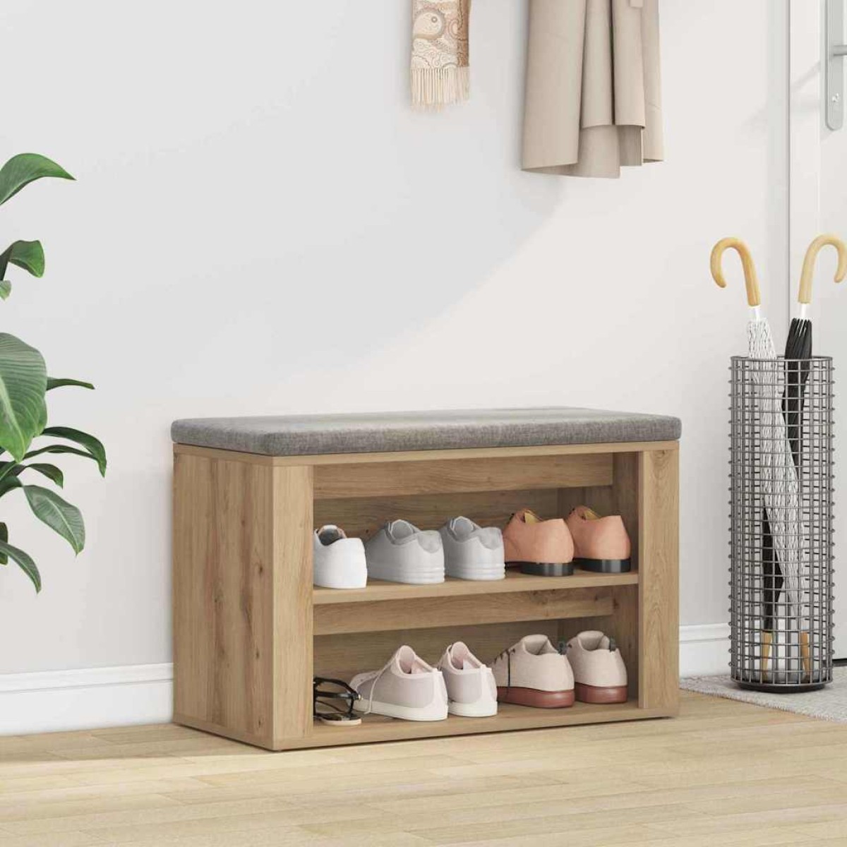 vidaXL Ράφι Παπουτσιών 75 x 35 x 45 εκ. Επεξεργασμένο Ξύλο