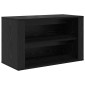 vidaXL Ράφι Παπουτσιών 75 x 35 x 45 εκ. Επεξεργασμένο Ξύλο Μαύρη δρυς