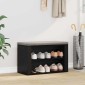 vidaXL Ράφι Παπουτσιών 75 x 35 x 45 εκ. Επεξεργασμένο Ξύλο Μαύρη δρυς