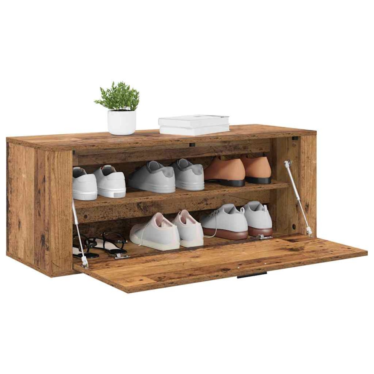 vidaXL Ντουλάπα Παπουτσιών 100 x 35 x 38 εκ. Επεξεργασμένο Ξύλο