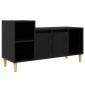 vidaXL Ντουλάπι TV 100 x 35 x 55 εκ Μαύρη Οξυά Επεξεργασμένο Ξύλο
