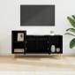 vidaXL Ντουλάπι TV 100 x 35 x 55 εκ Μαύρη Οξυά Επεξεργασμένο Ξύλο