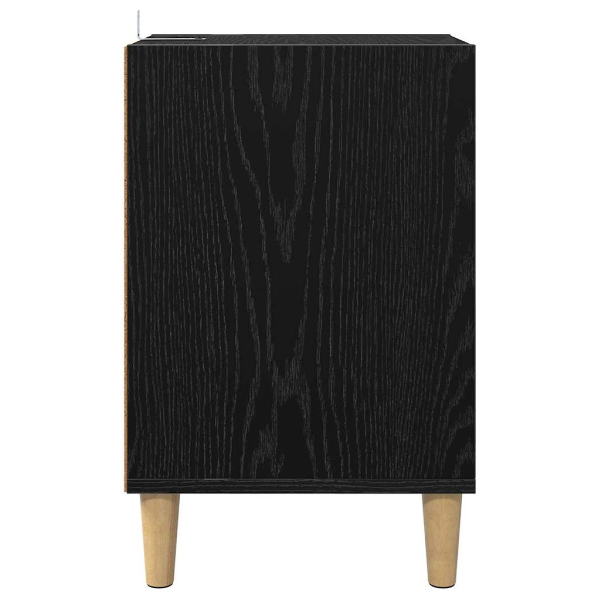 vidaXL Ντουλάπι TV 100 x 35 x 55 εκ Μαύρη Οξυά Επεξεργασμένο Ξύλο