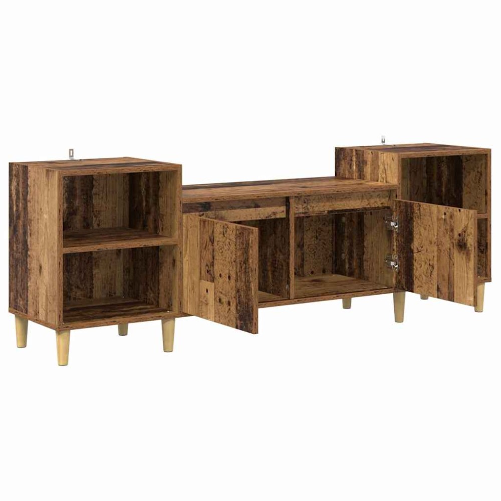 vidaXL Ντουλάπι TV 160 x 35 x 55 εκ. Παλιό Ξύλο Επεξεργασμένο Ξύλο