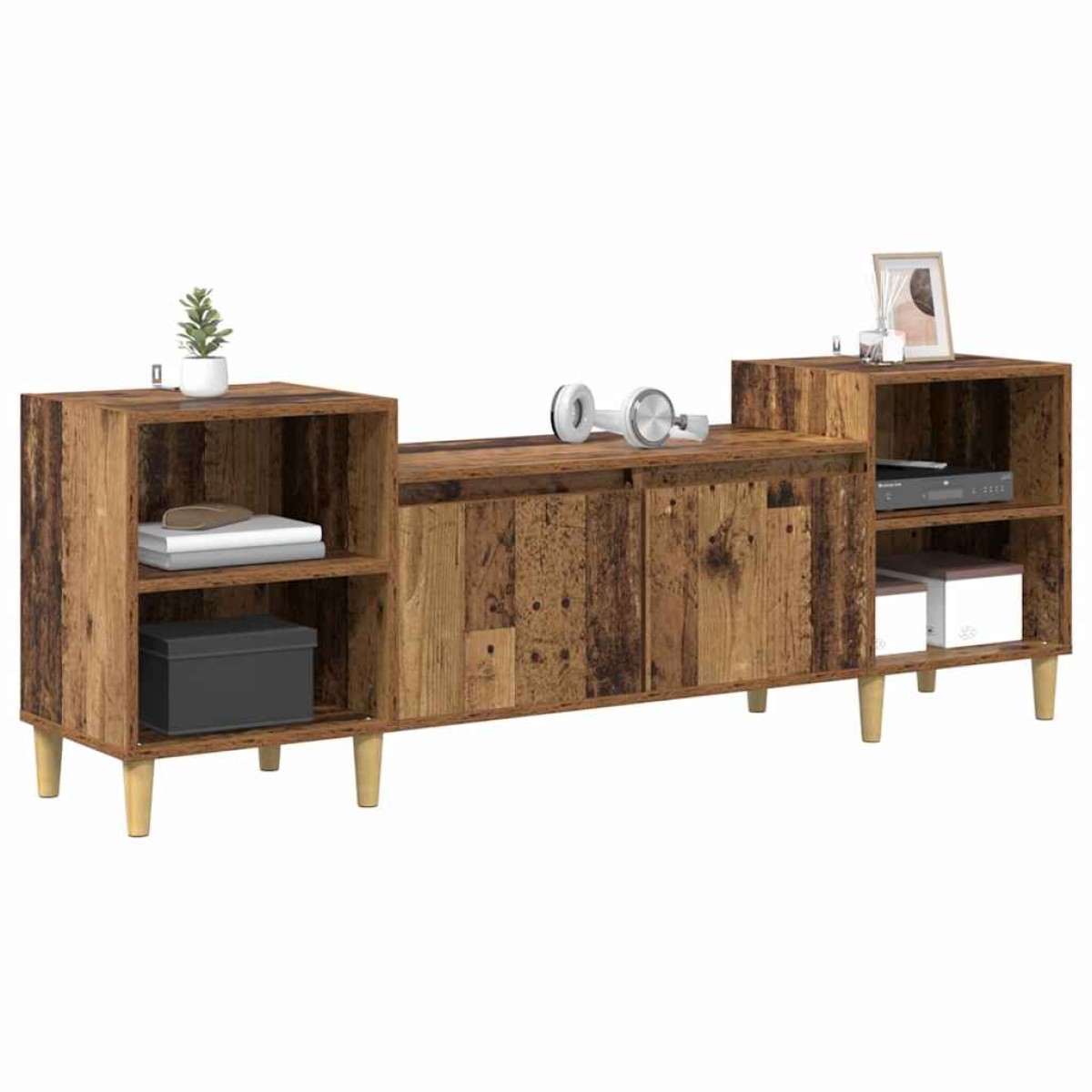 vidaXL Ντουλάπι TV 160 x 35 x 55 εκ. Παλιό Ξύλο Επεξεργασμένο Ξύλο