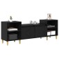 vidaXL Ντουλάπι TV 160 x 35 x 55 εκ. Μαύρη Οξυά Επεξεργασμένο Ξύλο