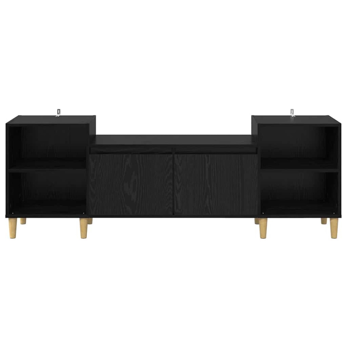 vidaXL Ντουλάπι TV 160 x 35 x 55 εκ. Μαύρη Οξυά Επεξεργασμένο Ξύλο