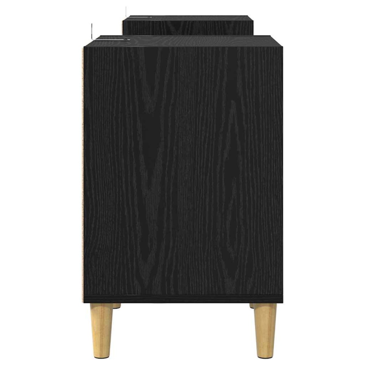 vidaXL Ντουλάπι TV 160 x 35 x 55 εκ. Μαύρη Οξυά Επεξεργασμένο Ξύλο