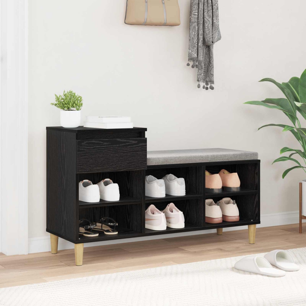 vidaXL Ντουλάπα Παπουτσιών 102 x 36 x 60 εκ. Επεξεργασμένο Ξύλο