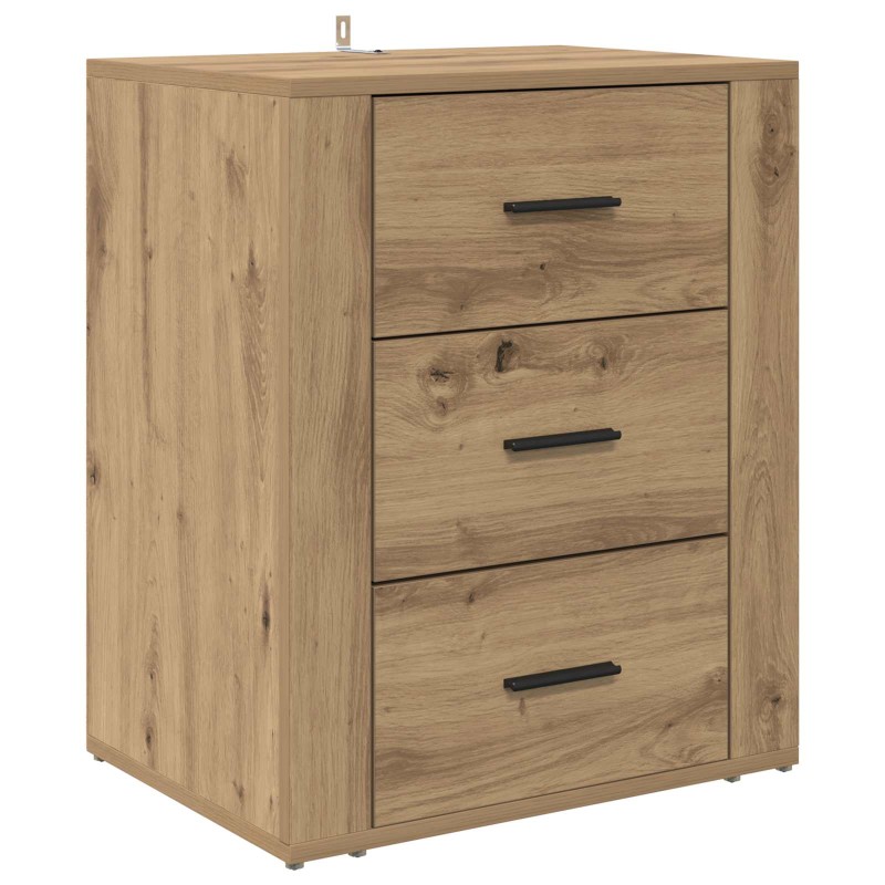 vidaXL Κομοδίνο Artisan Oak 35 x 50 x 60 εκ Επεξεργασμένο Ξύλο