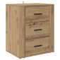 vidaXL Κομοδίνο Artisan Oak 35 x 50 x 60 εκ Επεξεργασμένο Ξύλο