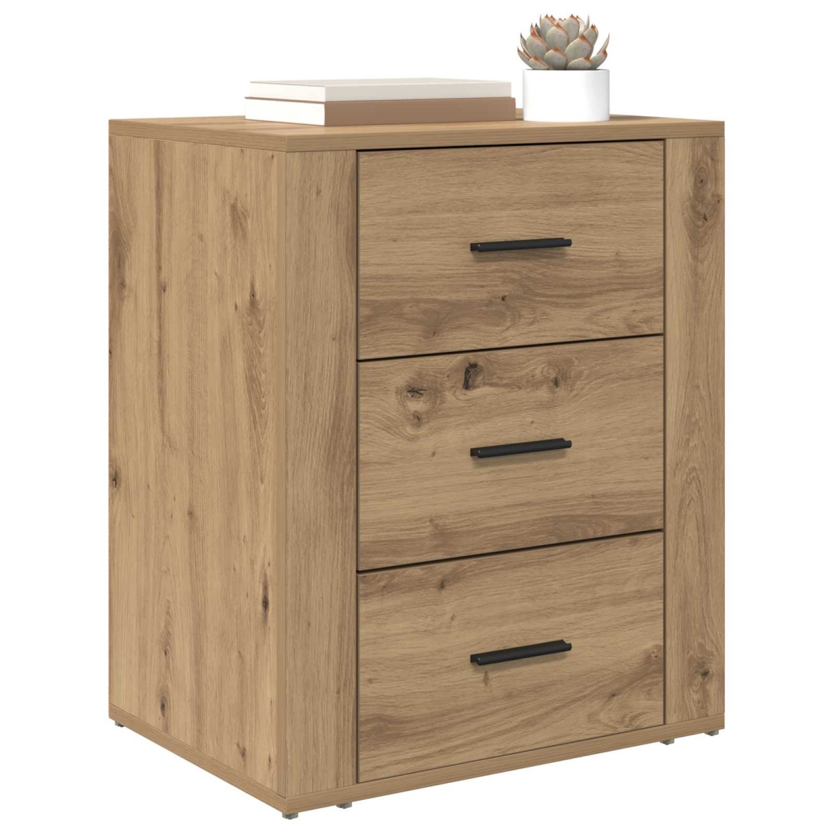 vidaXL Κομοδίνο Artisan Oak 35 x 50 x 60 εκ Επεξεργασμένο Ξύλο