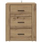 vidaXL Κομοδίνο Artisan Oak 35 x 50 x 60 εκ Επεξεργασμένο Ξύλο
