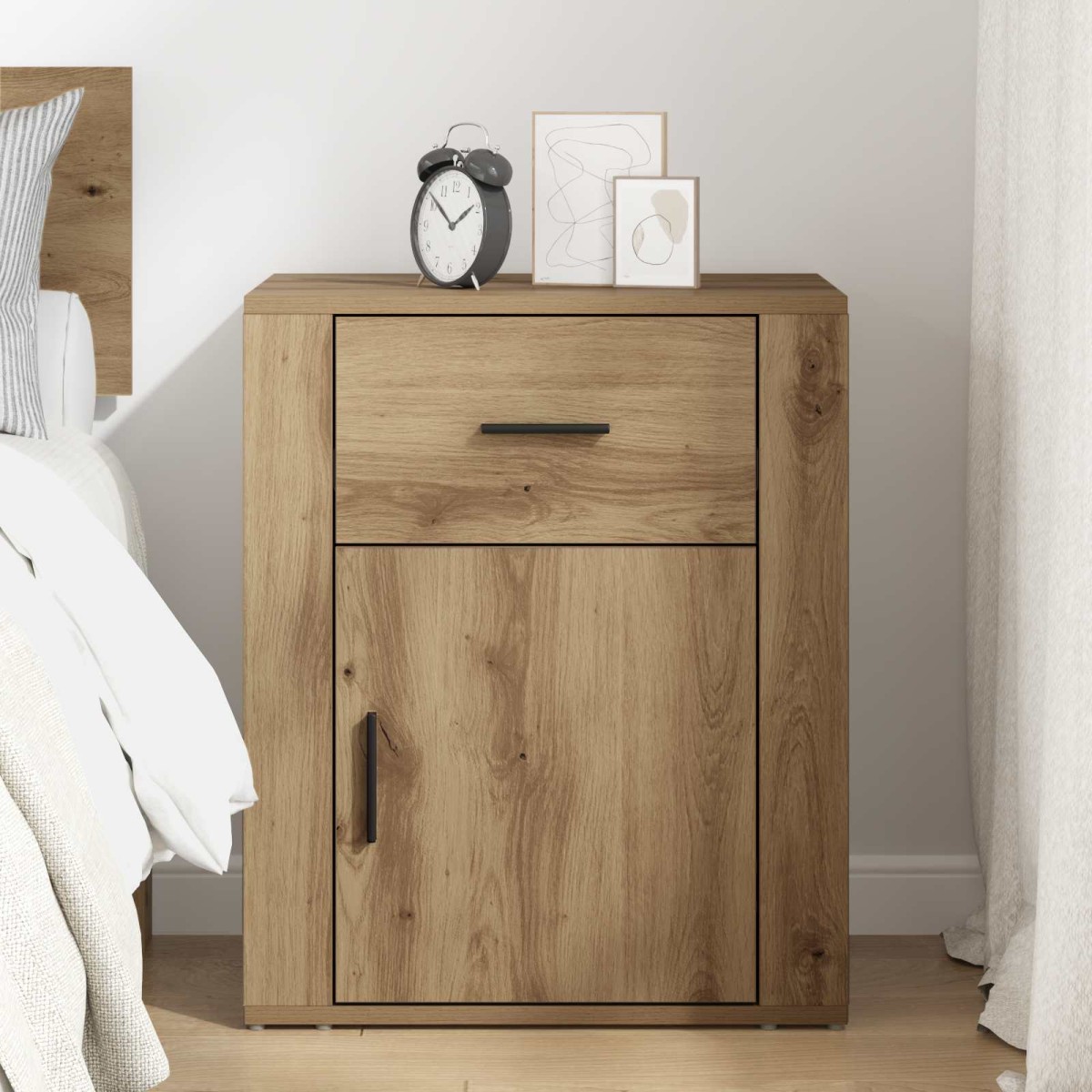 vidaXL Κομοδίνο Artisan Oak 35 x 50 x 60 εκ Επεξεργασμένο Ξύλο