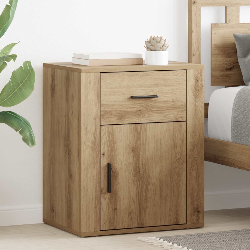 vidaXL Κομοδίνο Artisan Oak 35 x 50 x 60 εκ Επεξεργασμένο Ξύλο