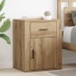 vidaXL Κομοδίνο Artisan Oak 35 x 50 x 60 εκ Επεξεργασμένο Ξύλο