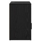 vidaXL Κομοδίνο Μαύρη Οξυά 35 x 50 x 60 εκ Επεξεργασμένο Ξύλο