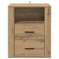 vidaXL Κομοδίνο Artisan Oak 35 x 50 x 60 εκ Επεξεργασμένο Ξύλο