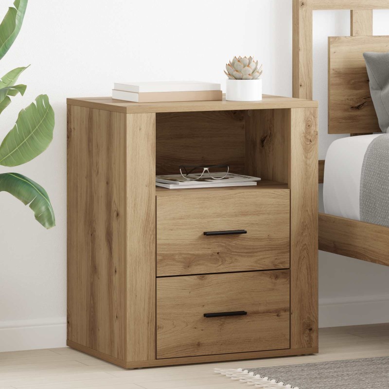 vidaXL Κομοδίνο Artisan Oak 35 x 50 x 60 εκ Επεξεργασμένο Ξύλο