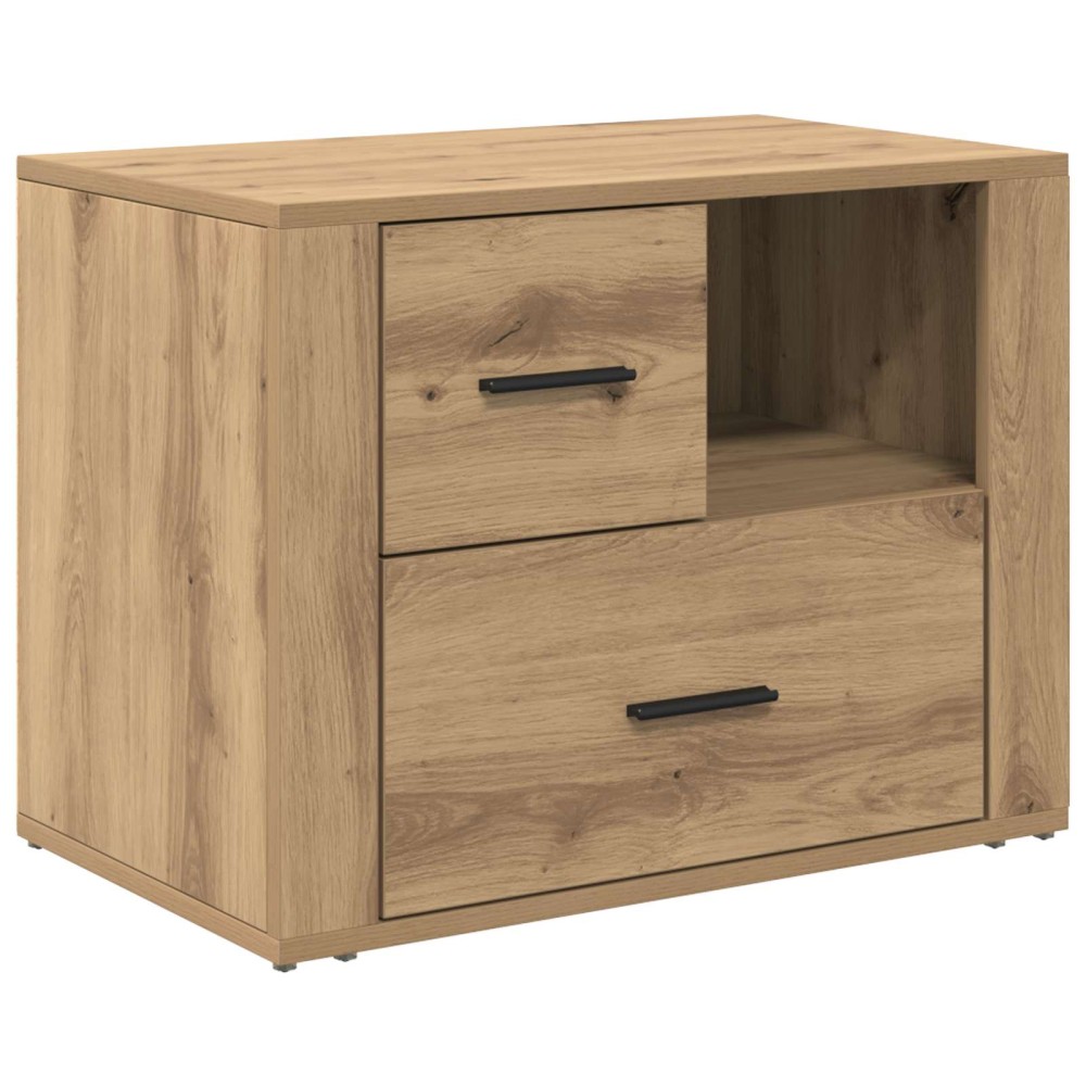 vidaXL Κομοδίνο Artisan Oak 35 x 60 x 50 εκ. Επεξεργασμένο Ξύλο