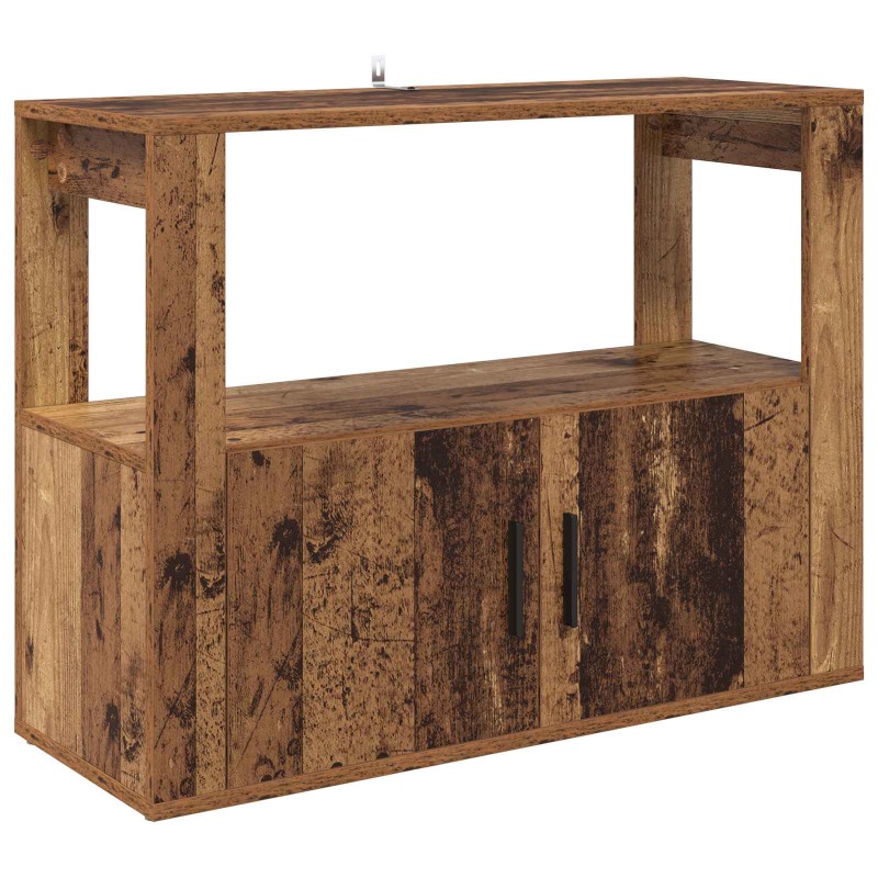 vidaXL Πλαϊνό γραφείο Παλαιό ξύλο 80 x 30 x 60 cm Επεξεργασμένο Ξύλο
