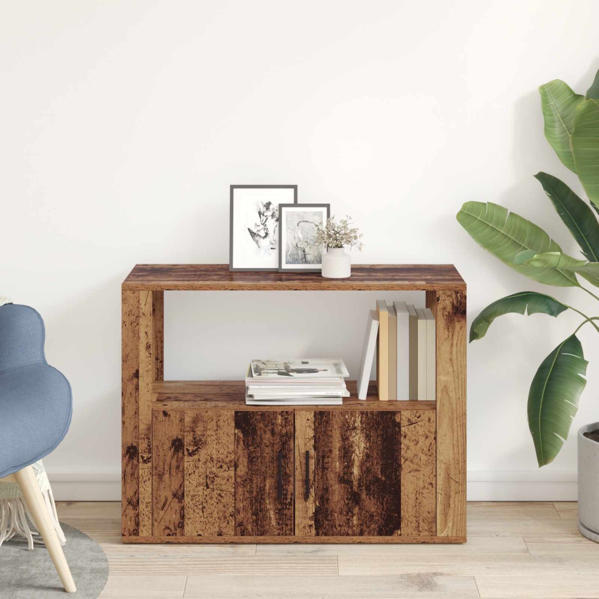 vidaXL Πλαϊνό γραφείο Παλαιό ξύλο 80 x 30 x 60 cm Επεξεργασμένο Ξύλο