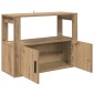 vidaXL Πλαϊνό γραφείο artisan δρυς 80 x 30 x 60 cm Επεξεργασμένο Ξύλο