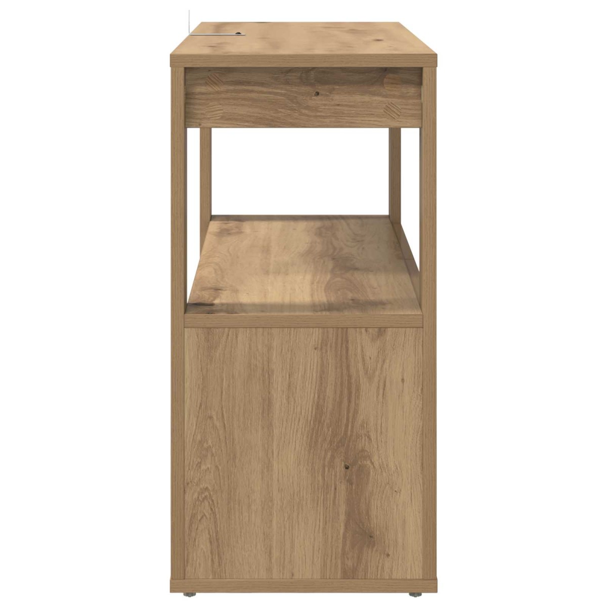 vidaXL Πλαϊνό γραφείο artisan δρυς 80 x 30 x 60 cm Επεξεργασμένο Ξύλο