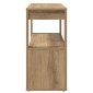 vidaXL Πλαϊνό γραφείο artisan δρυς 80 x 30 x 60 cm Επεξεργασμένο Ξύλο