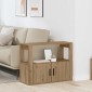 vidaXL Πλαϊνό γραφείο artisan δρυς 80 x 30 x 60 cm Επεξεργασμένο Ξύλο