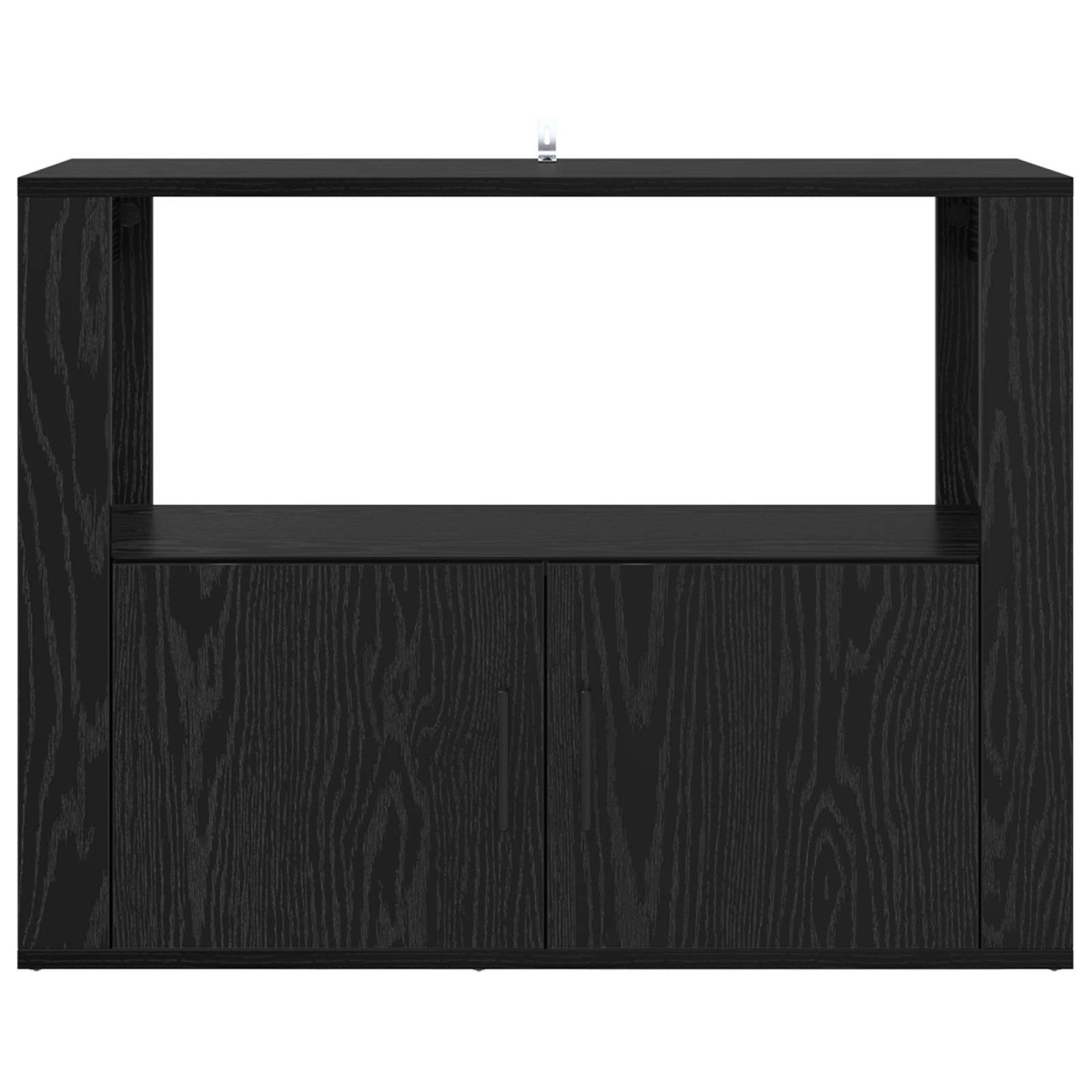 vidaXL Πλαϊνό γραφείο Μαύρη δρυς 80 x 30 x 60 cm Επεξεργασμένο Ξύλο