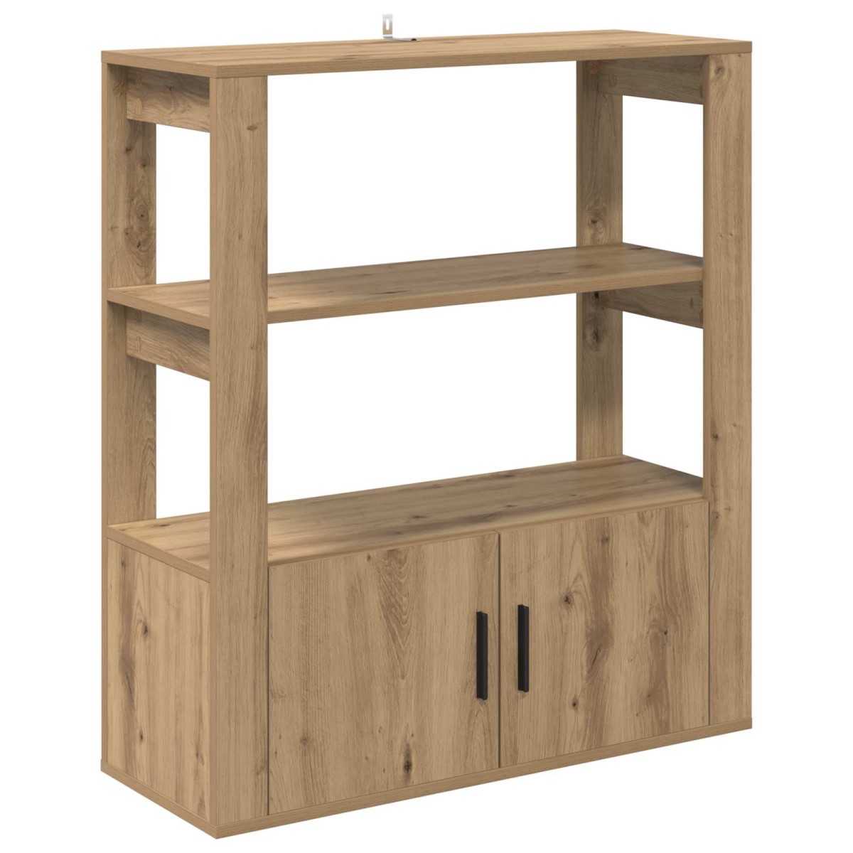 vidaXL Πλαϊνό γραφείο artisan δρυς 30 x 80 x 90 εκ Επεξεργασμένο Ξύλο
