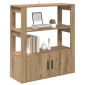 vidaXL Πλαϊνό γραφείο artisan δρυς 30 x 80 x 90 εκ Επεξεργασμένο Ξύλο