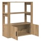 vidaXL Πλαϊνό γραφείο artisan δρυς 30 x 80 x 90 εκ Επεξεργασμένο Ξύλο