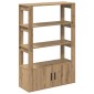vidaXL Πλαϊνό γραφείο artisan δρυς 30 x 80 x 119.5 εκ