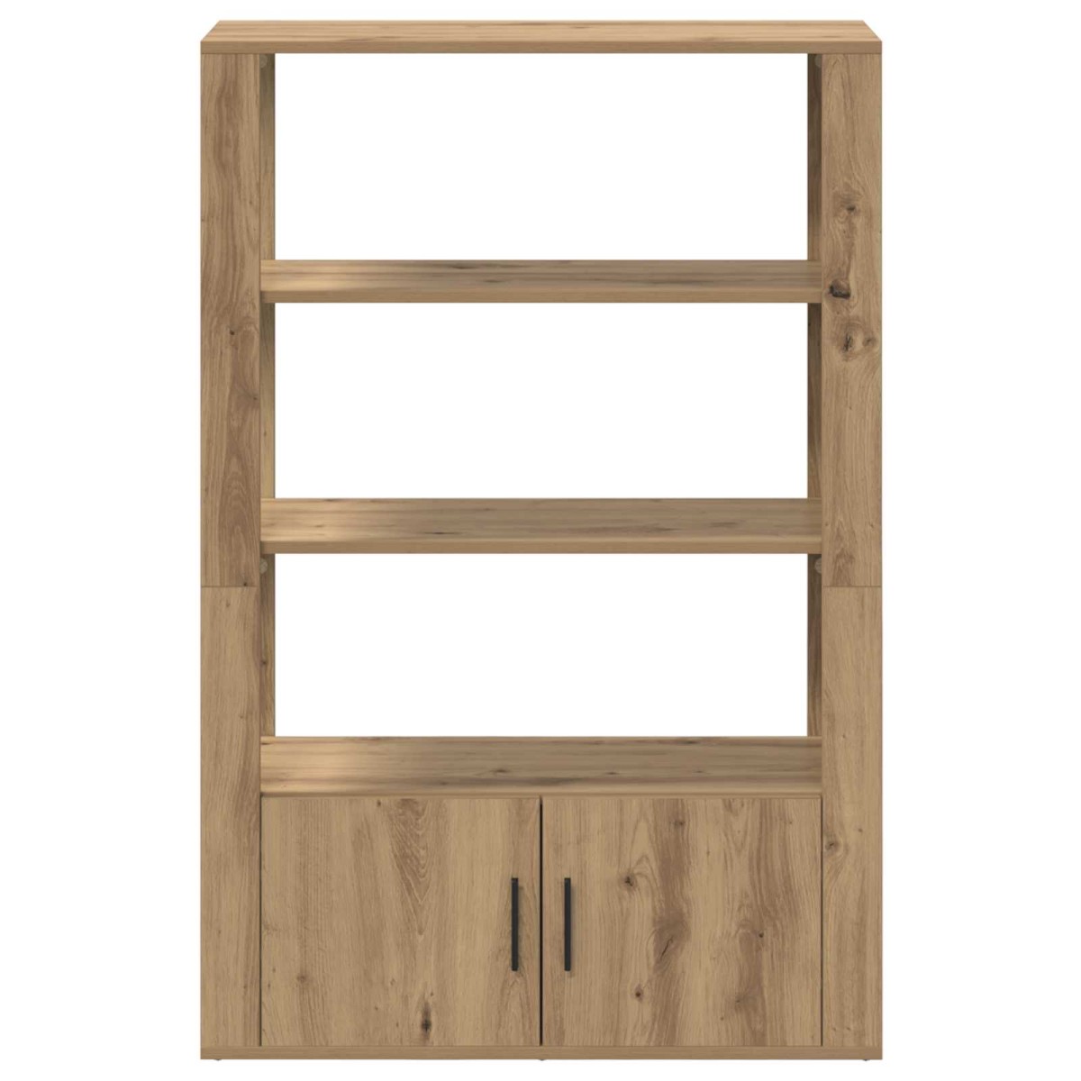 vidaXL Πλαϊνό γραφείο artisan δρυς 30 x 80 x 119.5 εκ