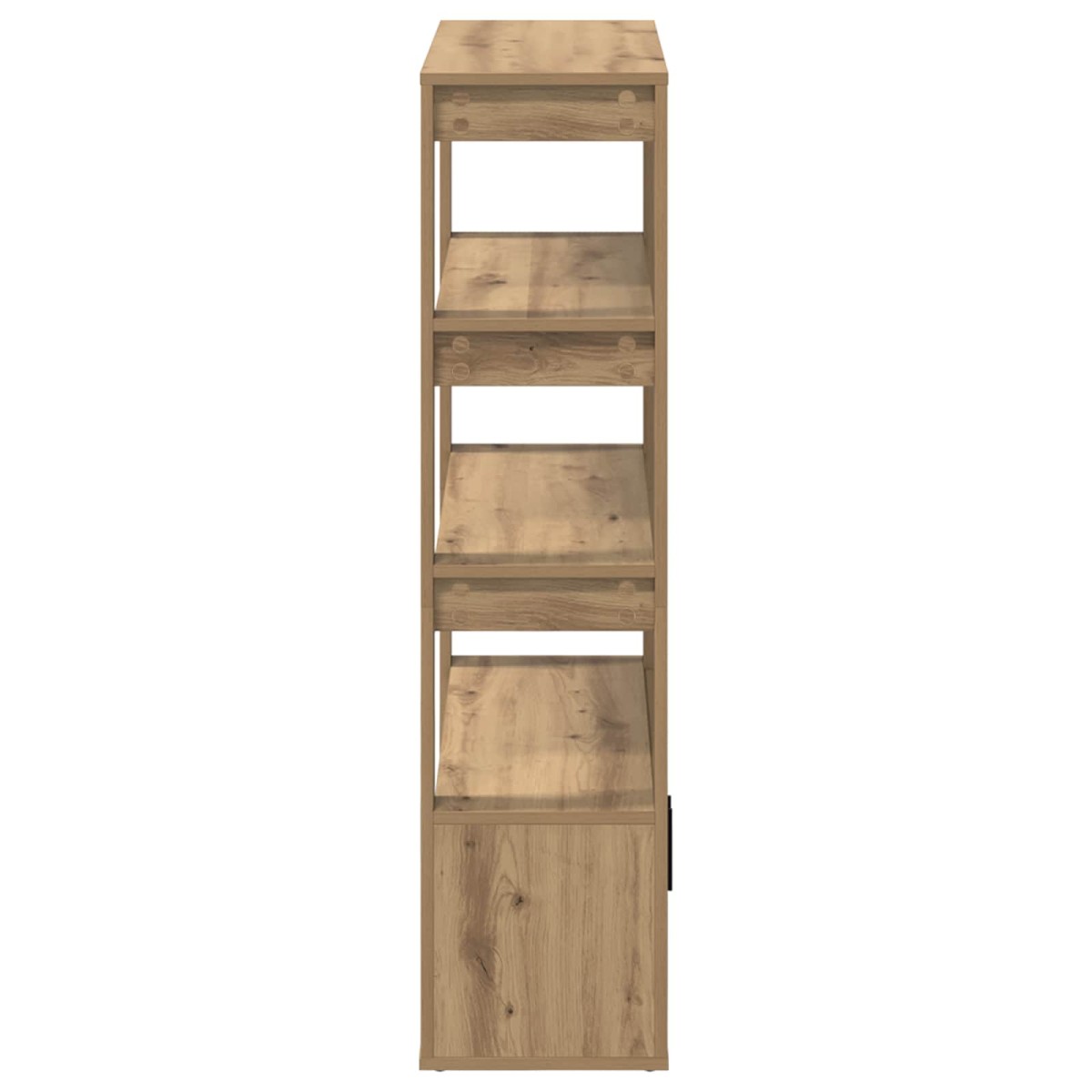 vidaXL Πλαϊνό γραφείο artisan δρυς 30 x 80 x 119.5 εκ