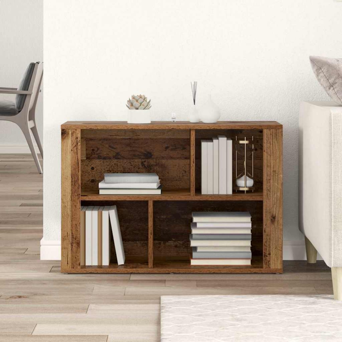 vidaXL Πλαϊνό γραφείο Παλιό Ξύλο 80 x 30 x 53 εκ. Επεξεργασμένο Ξύλο