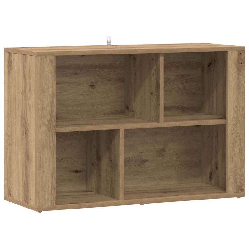 vidaXL Πλαϊνό γραφείο Artisan Oak 80 x 30 x 53 εκ. Επεξεργασμένο Ξύλο