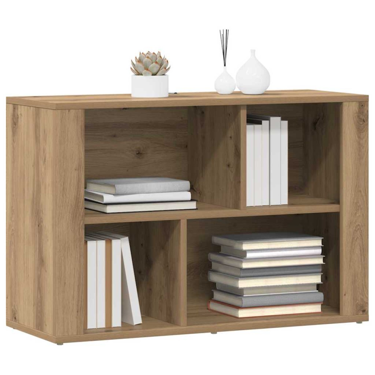 vidaXL Πλαϊνό γραφείο Artisan Oak 80 x 30 x 53 εκ. Επεξεργασμένο Ξύλο