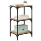 vidaXL Βιβλιοθήκη 3 επιπέδων 40 x 33 x 70,5 εκ. artisan δρυς